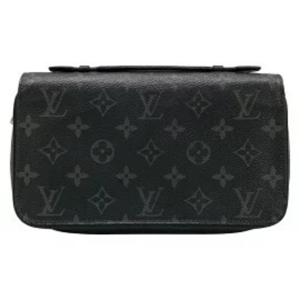 LOUIS VUITTON Zippy Long Wallet Monogram Eclipse Black